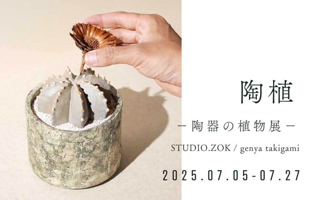 陶植-陶器の植物展-メインビジュアルバナー